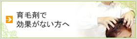 育毛剤で効果がない方へ